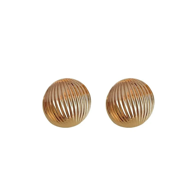 Metal Round Earrings Exaggerated Fashionable Style Geometric Jewelry Wholesale Girl