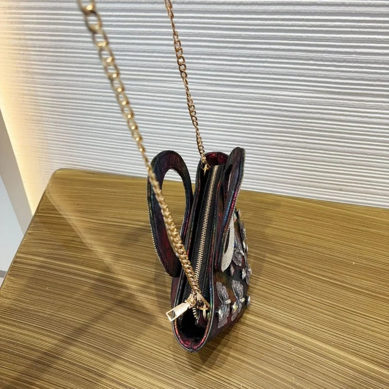 Colorful Butterfly Embroidered Bucket Bag