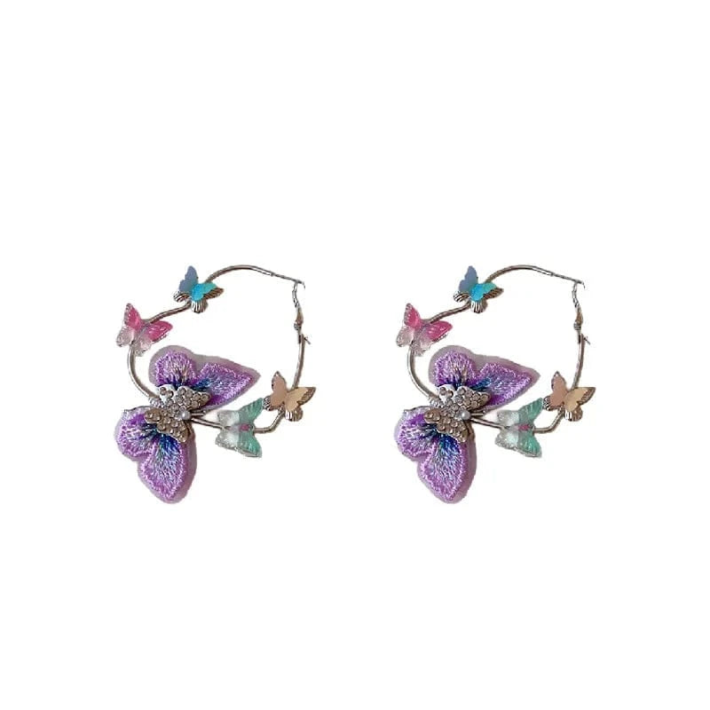 Butterfly Pearl Earrings Fashion Luxury Jewelry Wholesale