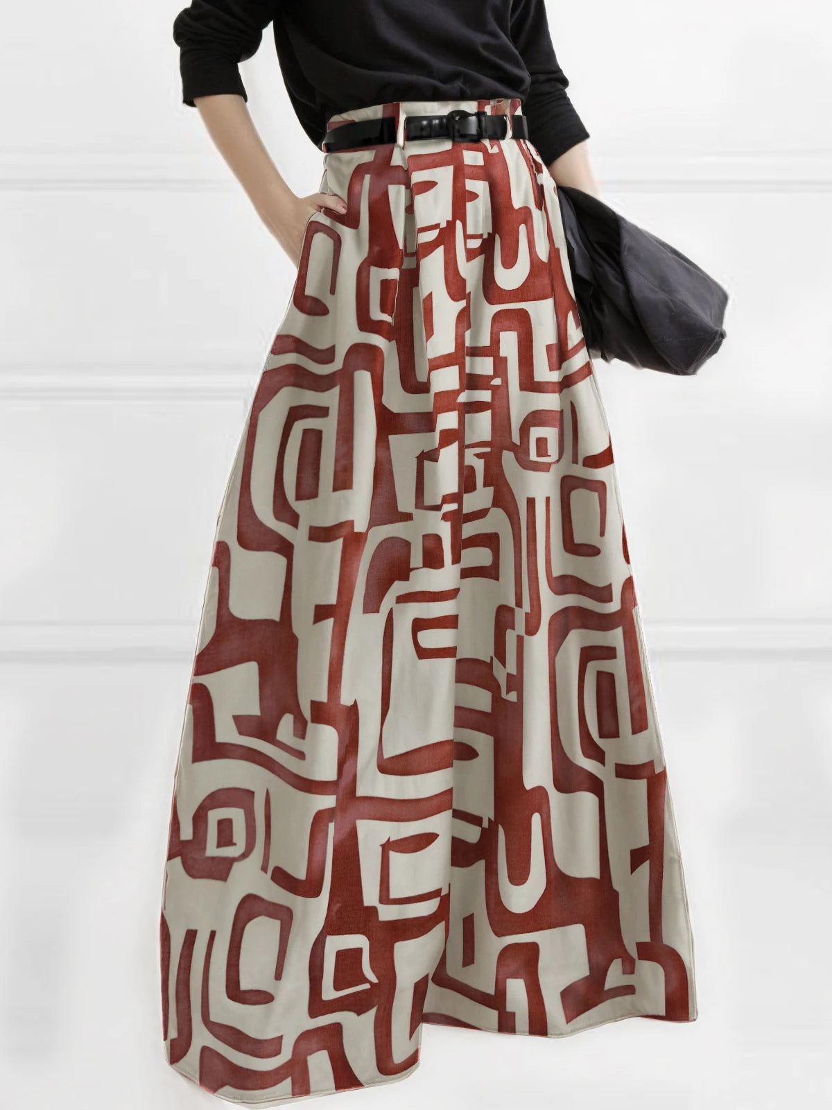 Fashion Trendy Women's High Waisted Pant 2025 Summer Autumn Loose Pleated Printed Wide Leg Casual Long Trousers For Female