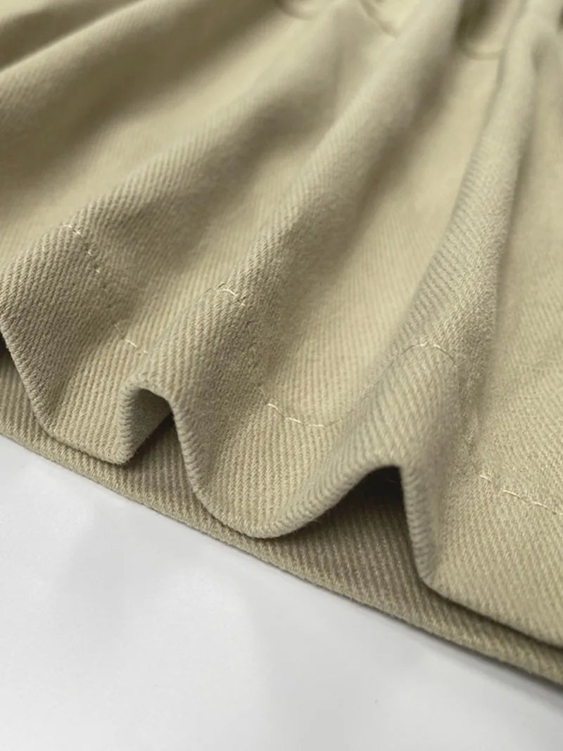 Krisstarsgirls Summer Woman Wide Leg Capris Pants with Pockets 2025 New Trendy Cotton Clothes Loose Cropped Cargo Pants Female