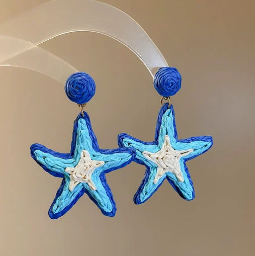 French Blue Earings Jewelry Accessories Girl Dangle Earrings 2022 Trend
