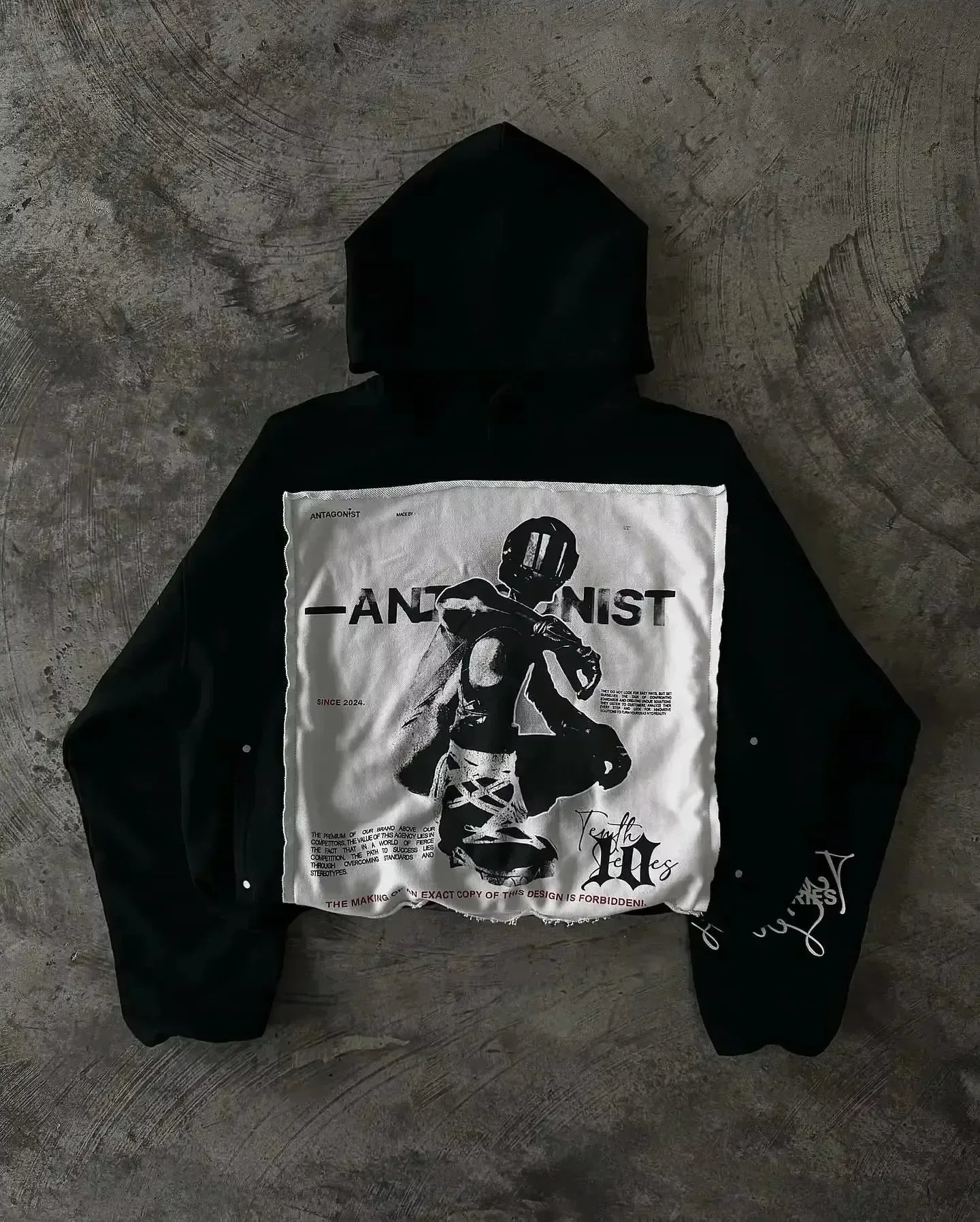 Retro Dark Style Zipper Hoodie Y2K Clothes Mens Womens Hip Hop Skull Patch Embroidery White Oversized Sweatshirt Casual Jacket