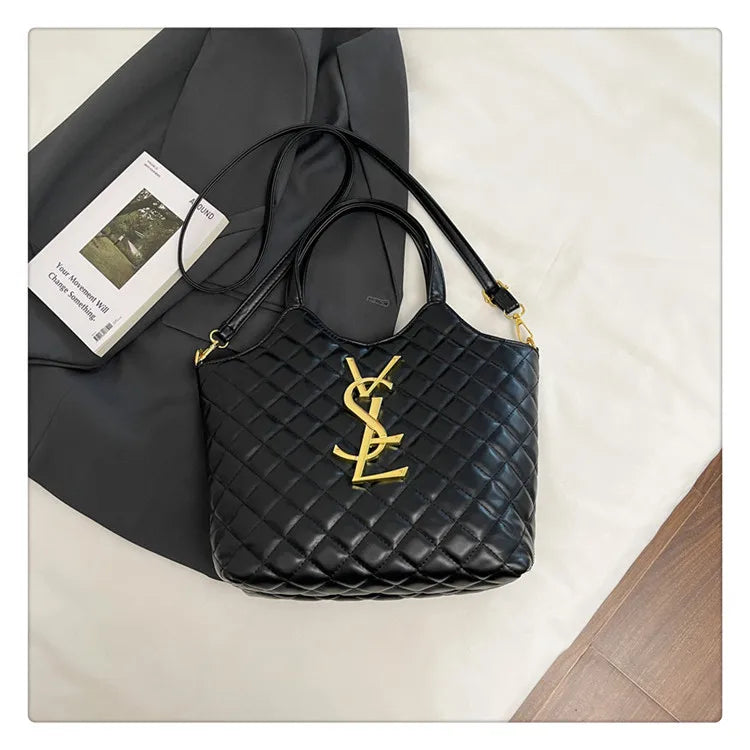 2025 Spring New Style Large Women's Bags, Letter-patterned Large-capacity Tote Bags, Underarm Bags, Fashionable and Versatile