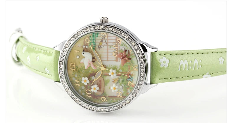 M:N: Brand Fashion Watch Ladies Luxury Hand-made 3D Bird Girl Gift Quartz Wristwatches Waterproof Luminous for Women Reloj Mujer