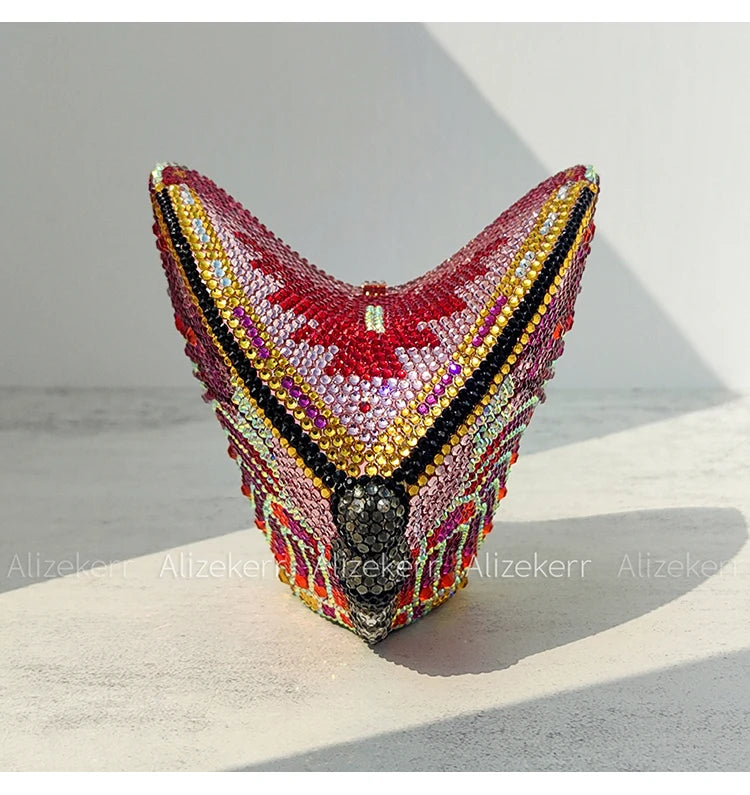 Alizekerr Butterfly Diamond Evening Bags Women 2025 Luxury Designer Gorgeous Rhinestone Clutch Purses And Handbags Wedding Party