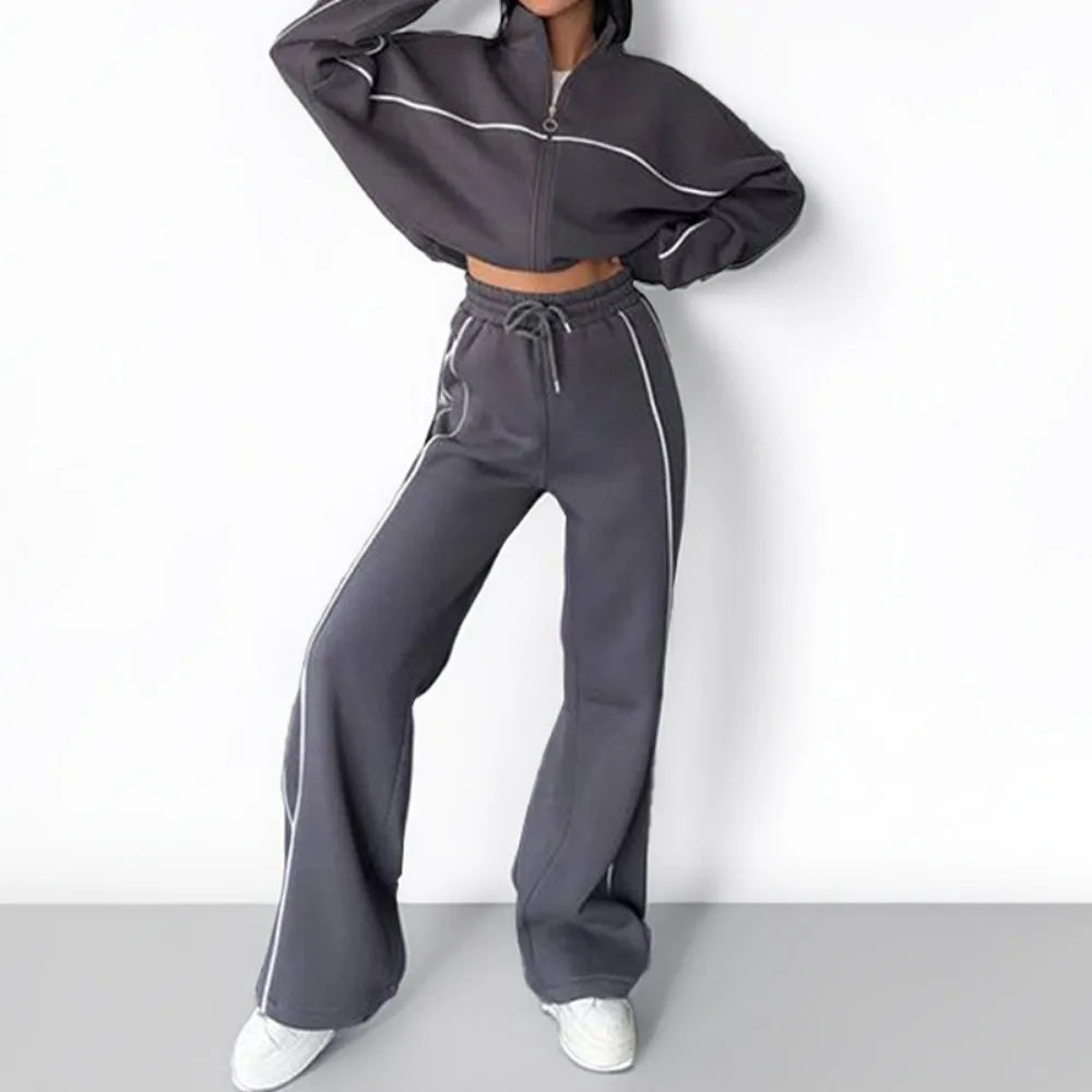 Casual Hooded Tracksuit Set