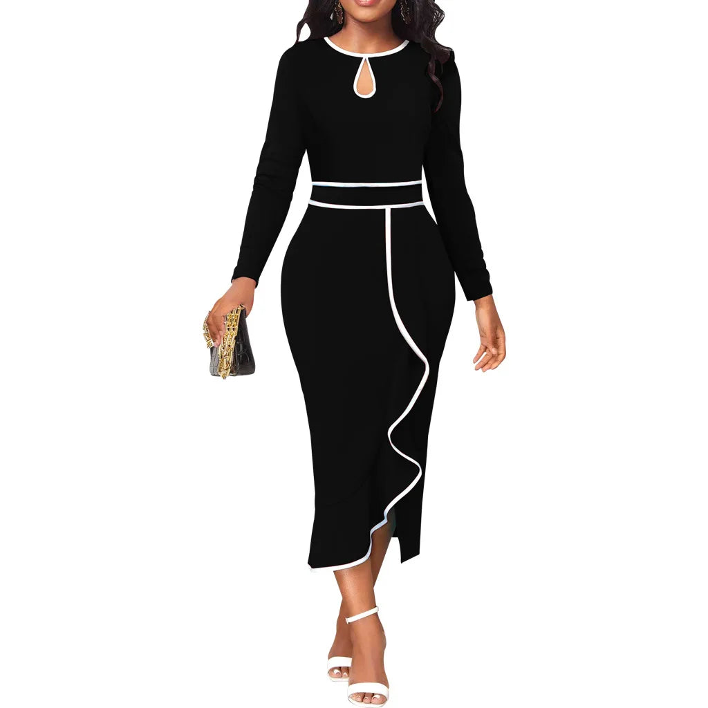 Sexy Fashion Lotus Leaf Women's Dress JX5773