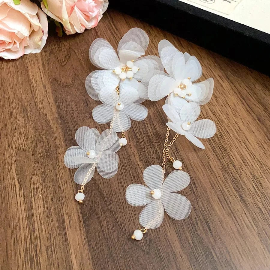 Tassel Crystal Earrings Luxury Design Temperament Jewelry Wholesale