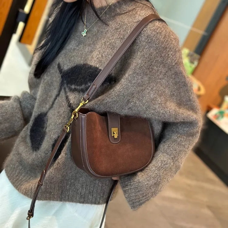 Women‘s Cowhide Genuine Leather Shoulder Bag Ladies Soft Cow Real Leather Handbag Female Fashion Luxury Design Crossbody Bags