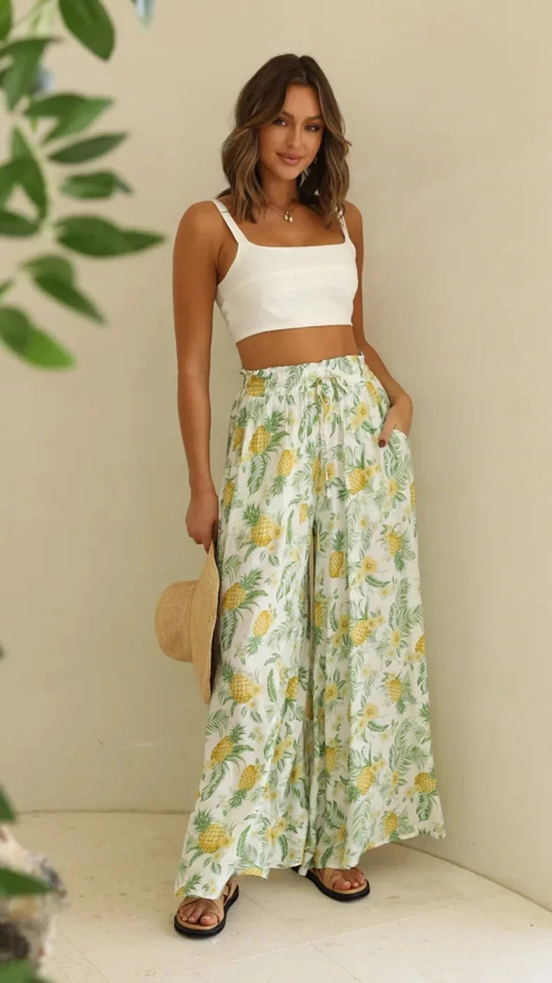 Fashionable Loose Casual Wide Leg Pants Women's Spring Summer Independent Station Long Trousers Comfortable Female Clothing