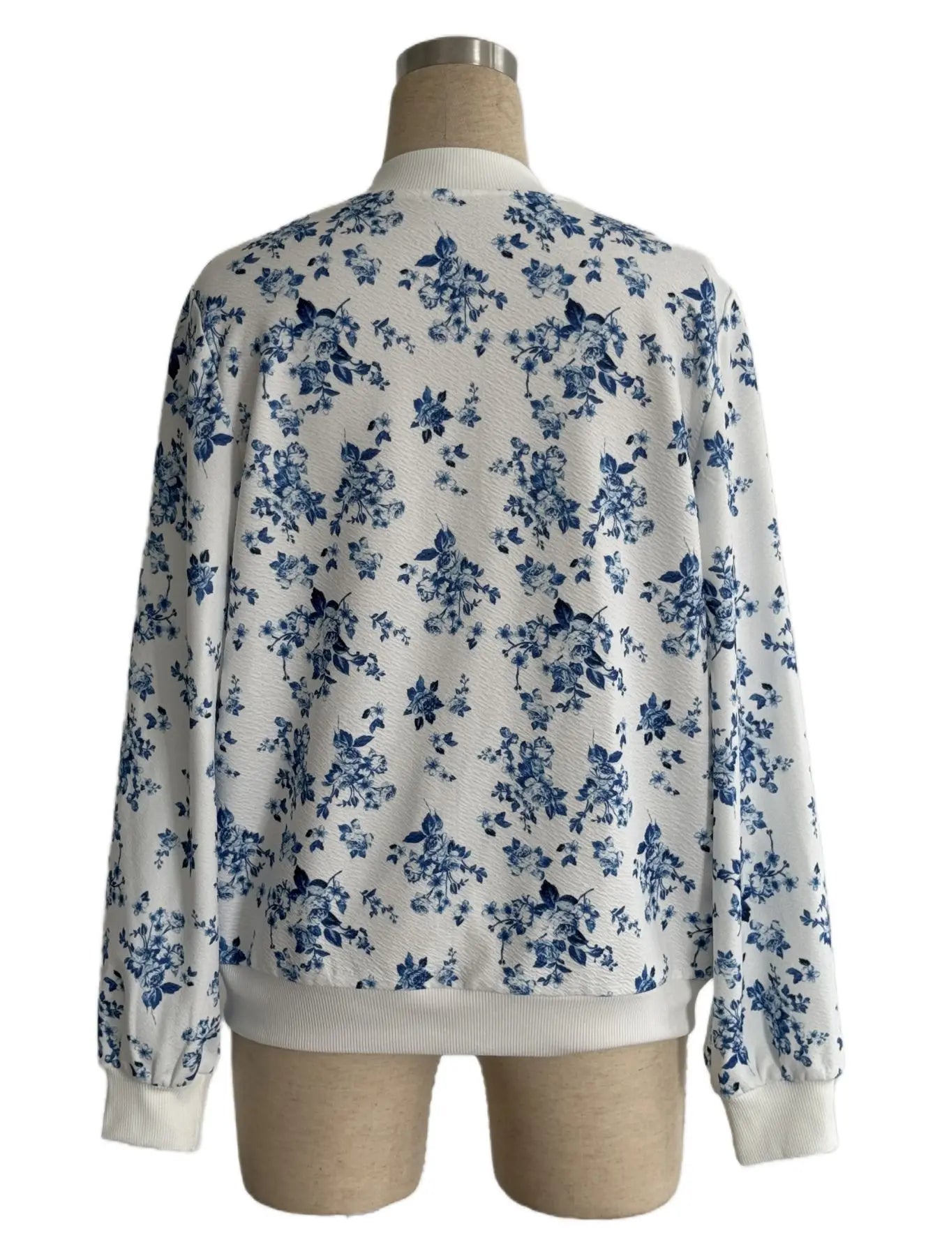 Women's Leopard Stand-Up Collar Long Sleeve Zipper Cardigan Coat Jackets Autumn Ladies Casual Loose Outwear Outcoat Size