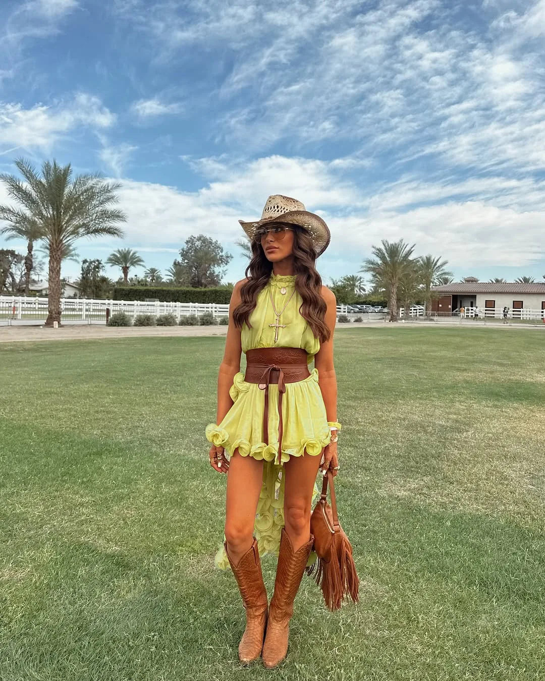 Women Spring Summer New Ruffle Edge Sleeveless Tank Top & Skirt Set Chiffon Fashion Solid Color