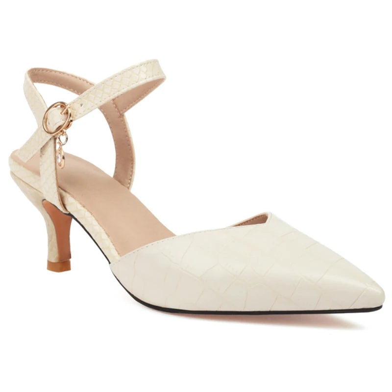 Stylish Buckle Strap High Heel Sandals