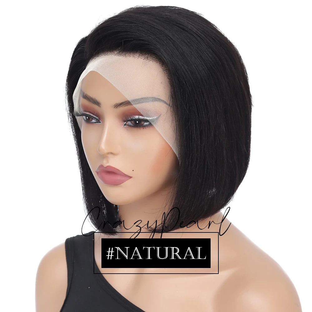 Short Lace Front Pixie Cut Human Hair Wig for Women