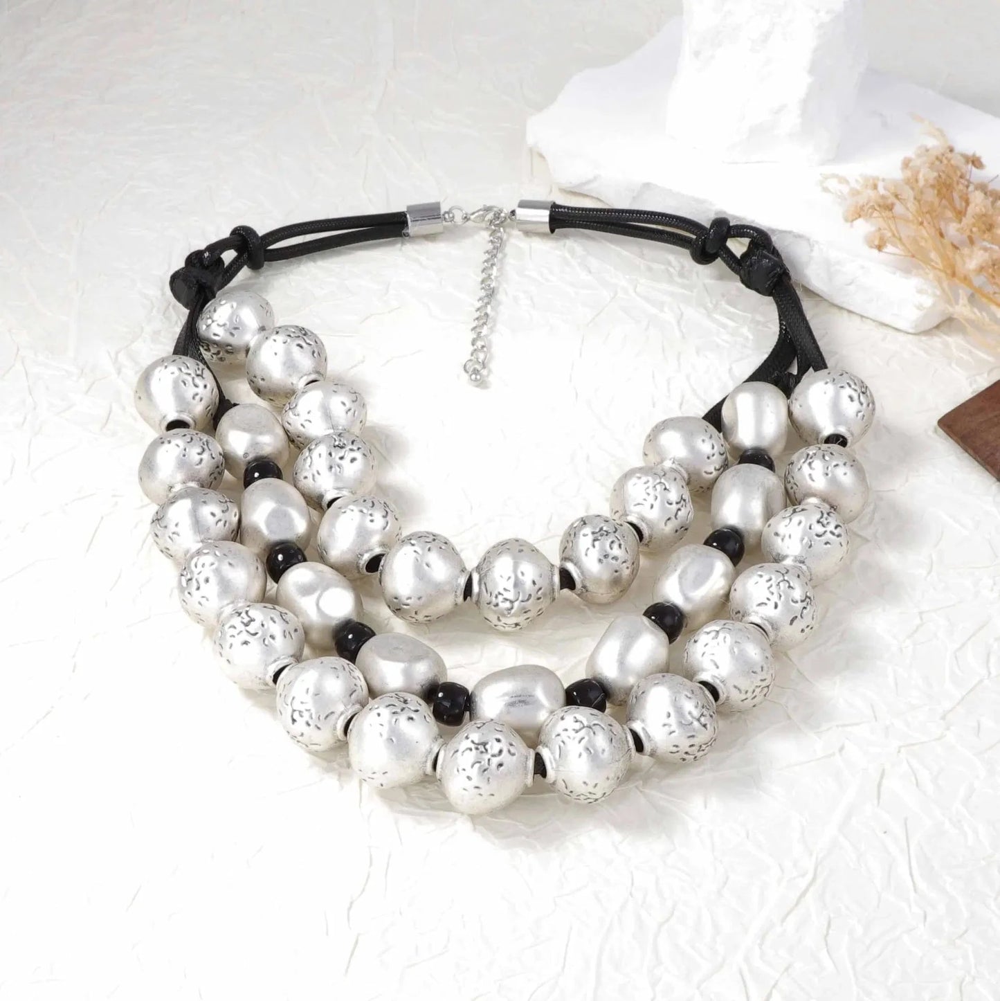 Luxury Crystal Exaggerated Water Droplet Tassel Necklace Women's Fashion Collarbone Chain