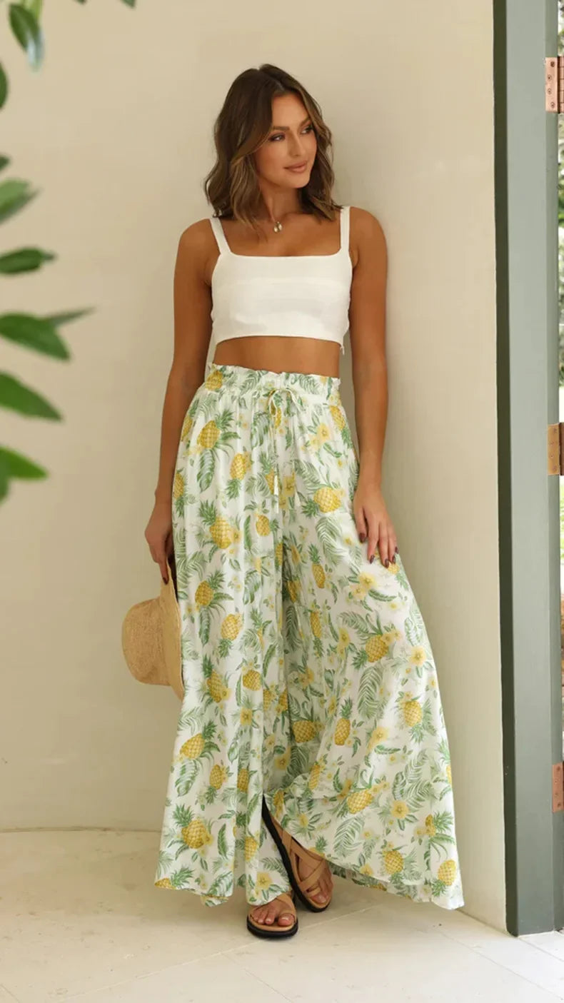 Fashionable Loose Casual Wide Leg Pants Women's Spring Summer Independent Station Long Trousers Comfortable Female Clothing