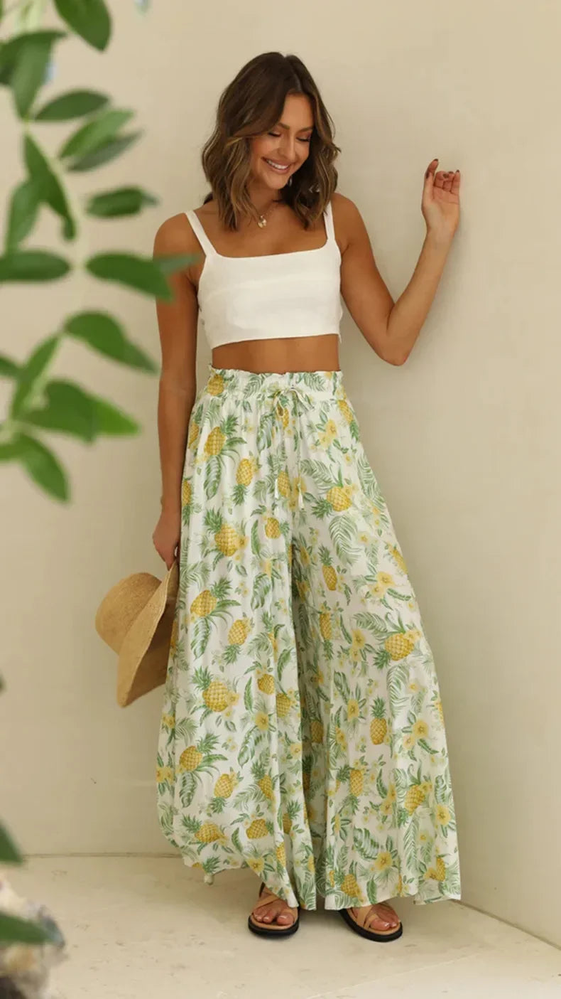 Fashionable Loose Casual Wide Leg Pants Women's Spring Summer Independent Station Long Trousers Comfortable Female Clothing