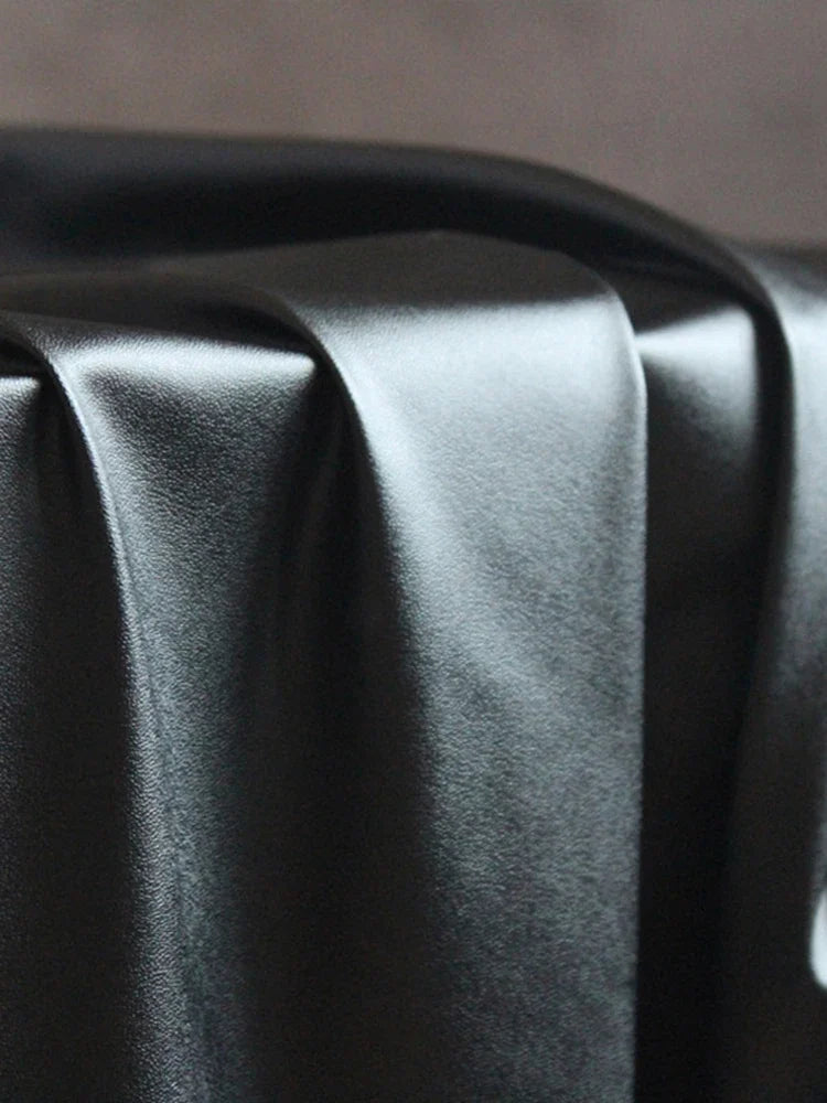 Women Sexy PU Leather Mini Skirt Full Zip Ladies High Waist Stretch Black Matte Leather Bodycon Pencil Skirt Party Custom