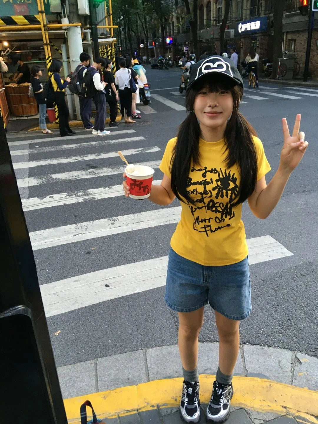 Karrram Japanese Y2k Letter Print T-shirt Vintage Harajuku Crop Top Trashy 2000s Style Short Sleeve Tee Shirt American Retro 90s