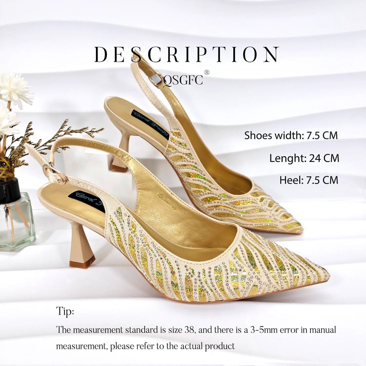 Queena Yan Italian Design Party Shoes African Fashion Ladies Small Clutches With Stiletto Shoes OL Heels