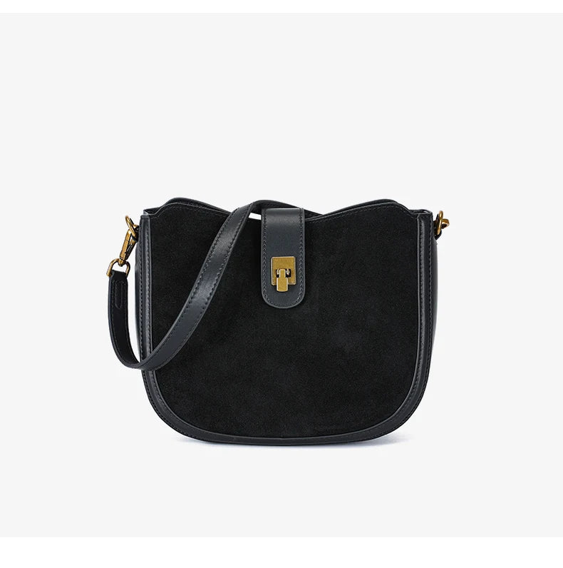 Women‘s Cowhide Genuine Leather Shoulder Bag Ladies Soft Cow Real Leather Handbag Female Fashion Luxury Design Crossbody Bags