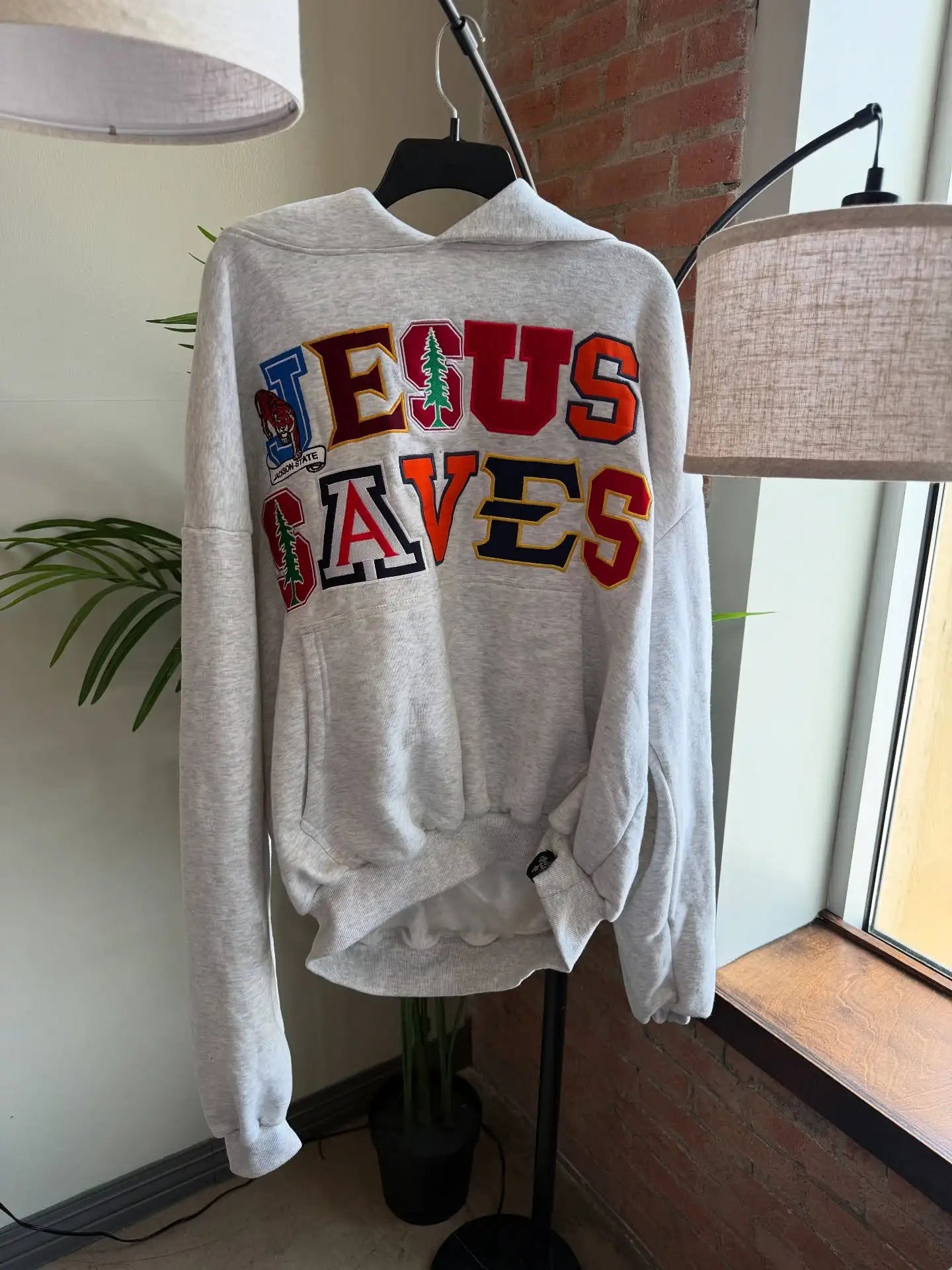 Y2K Retro Letter Embroidery Hoodies for Men and Women Oversized Christmas Streetwear Hooded Pullover Long Sleeves Sweatshirt