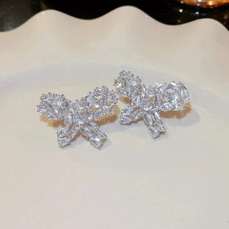 Butterfly Pearl Earrings Fashion Luxury Jewelry Wholesale
