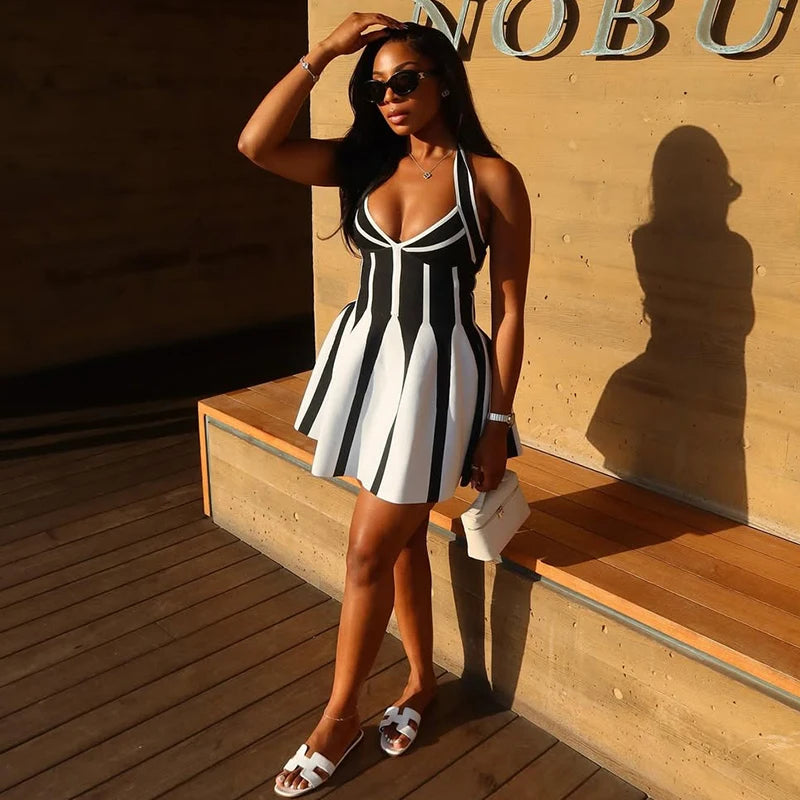 Backless Halter Bodycon Dress