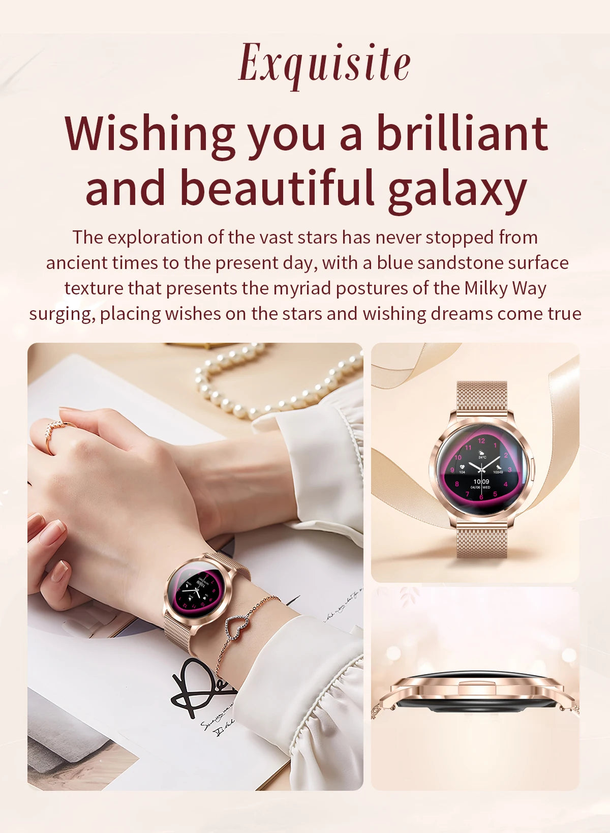 2025 New Smart Watch For Women 1.32"HD AMOLED Screen IP68 Waterproof Heart Rate Women Health Ladies Smartwatches For Android ios