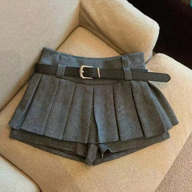Y2K Preppy Style Solid Pleated Skirts Korean Fashion Casual Mini Skirts New Design Chic High Waist Streetwear Slim Clothing 2025
