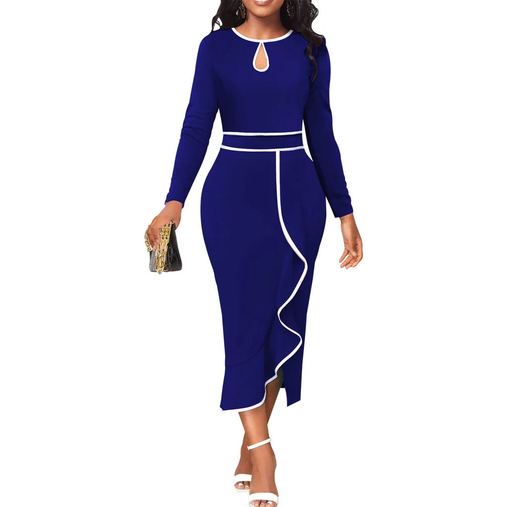 Sexy Fashion Lotus Leaf Women's Dress JX5773