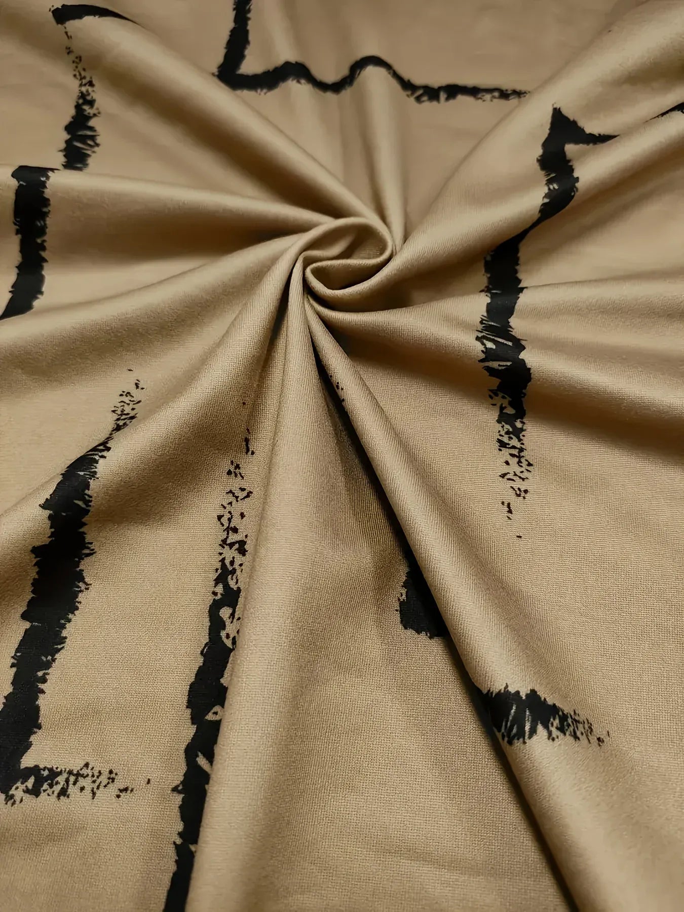 Women's Plus Size Casual Outfit: Comfortable Long Sleeve Crewneck Top and Geometric Print Pants Set - Medium Stretch, Machine Wa