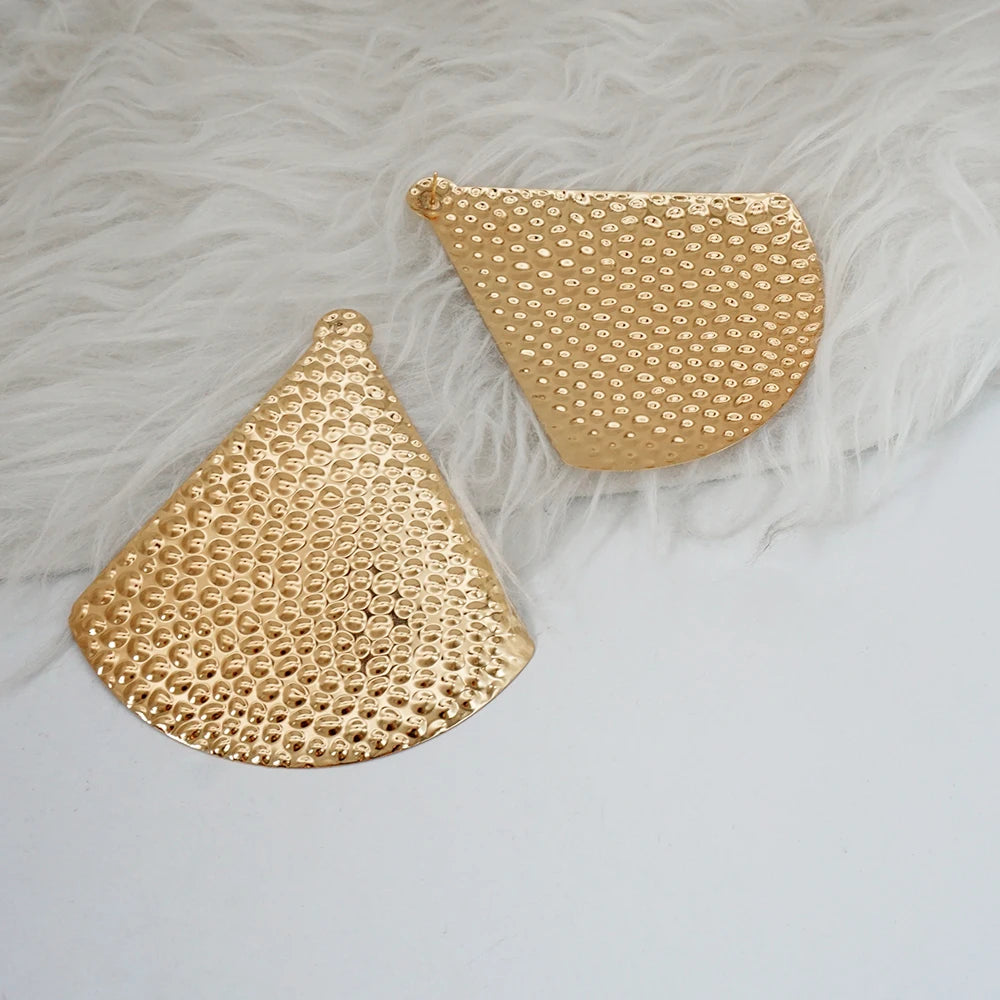 Fashion Jewelry Big Gold Color Round Geometric Earrings Dangle Drop Earrings For Women African Wedding Party Gifts