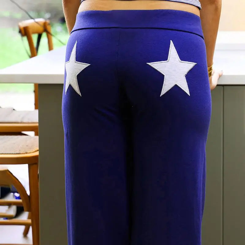 New 2025 Summer Womens High Elasticity Sports Joggers Women Embroidered Star Pattern Streetwear Straight Tube Casual Y2k Pants