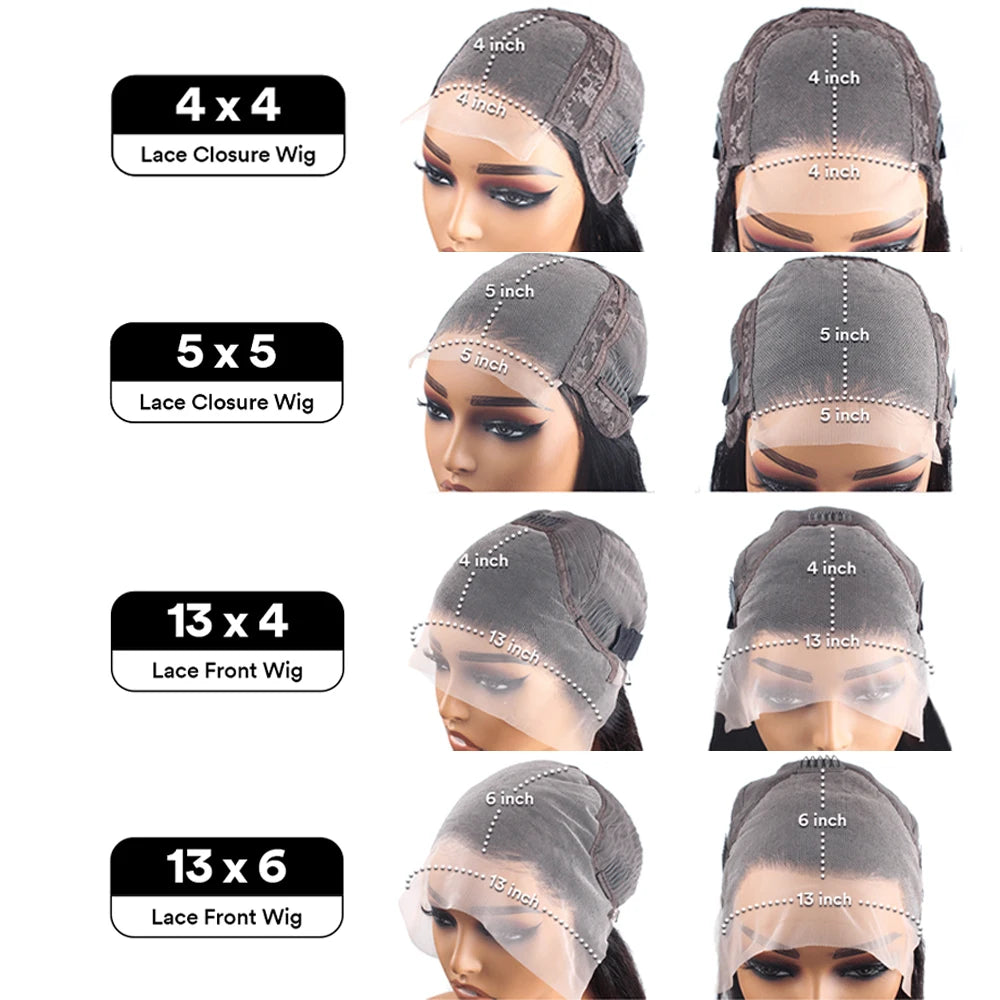 Short Bob Wigs Human Hair 100% Body Wave Lace Front Human Hair Wig Short HD Lace Wgs For Women Pre Plucked 4x4 5x5 Closure Wig