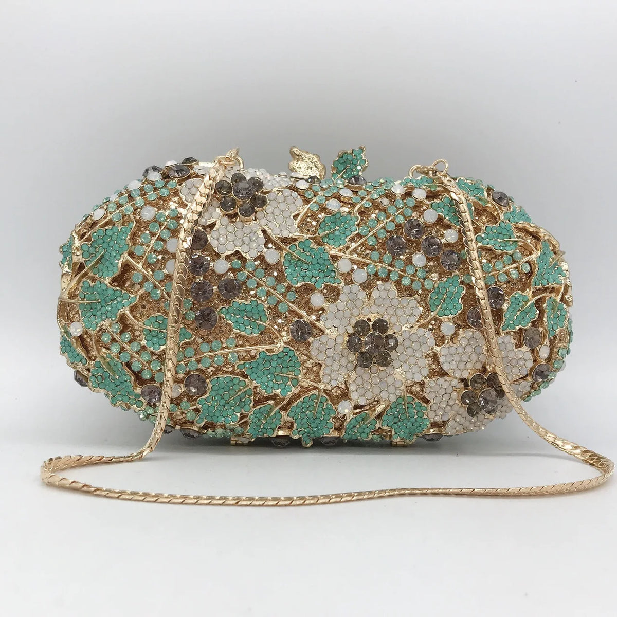 Sparkling Rhinestone Crystal Evening Clutch Bag for Women