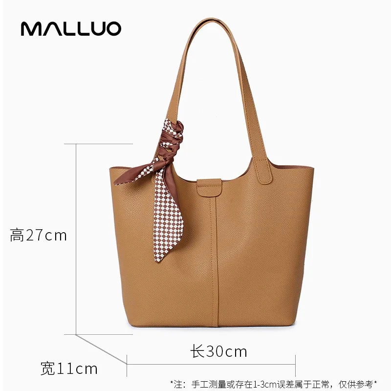 Genuine Leather Designer Luxury Bag Large Capacity Fashionable Casual Shoulder Bag Commuting work handbag for women office
