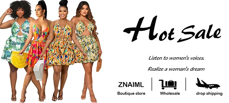 Znaiml Halter Sleeveless V-neck Backless Cut Out Ruffles Beach Mini Dresses Women Vacation Floral Print A-line Summer Outfits