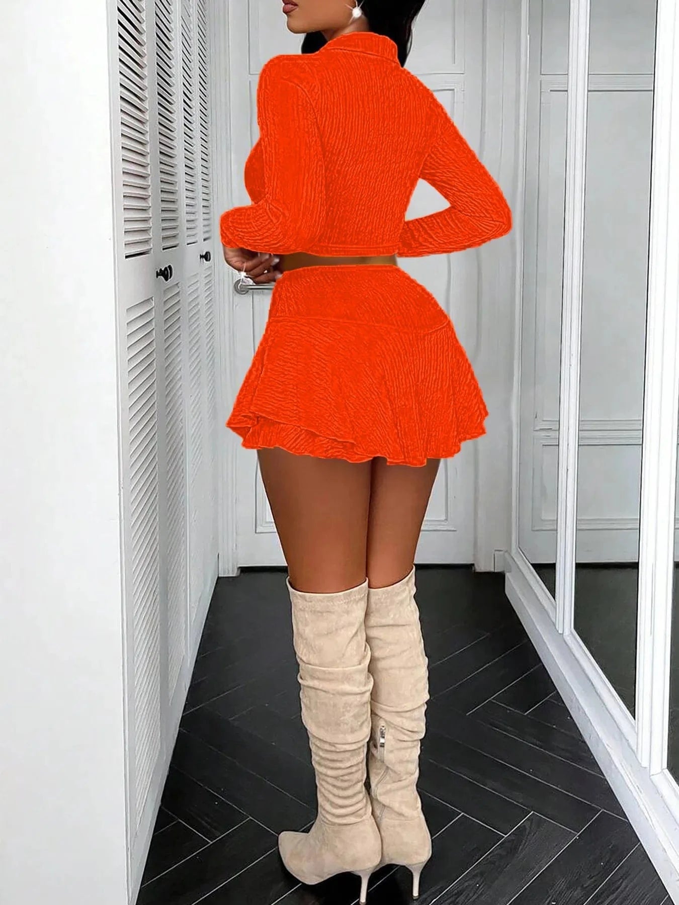 Summer Mini Skirt Outfits Sexy Women Streetwear Two Pieces Tracksuit Set Lady Night Club Matching Set