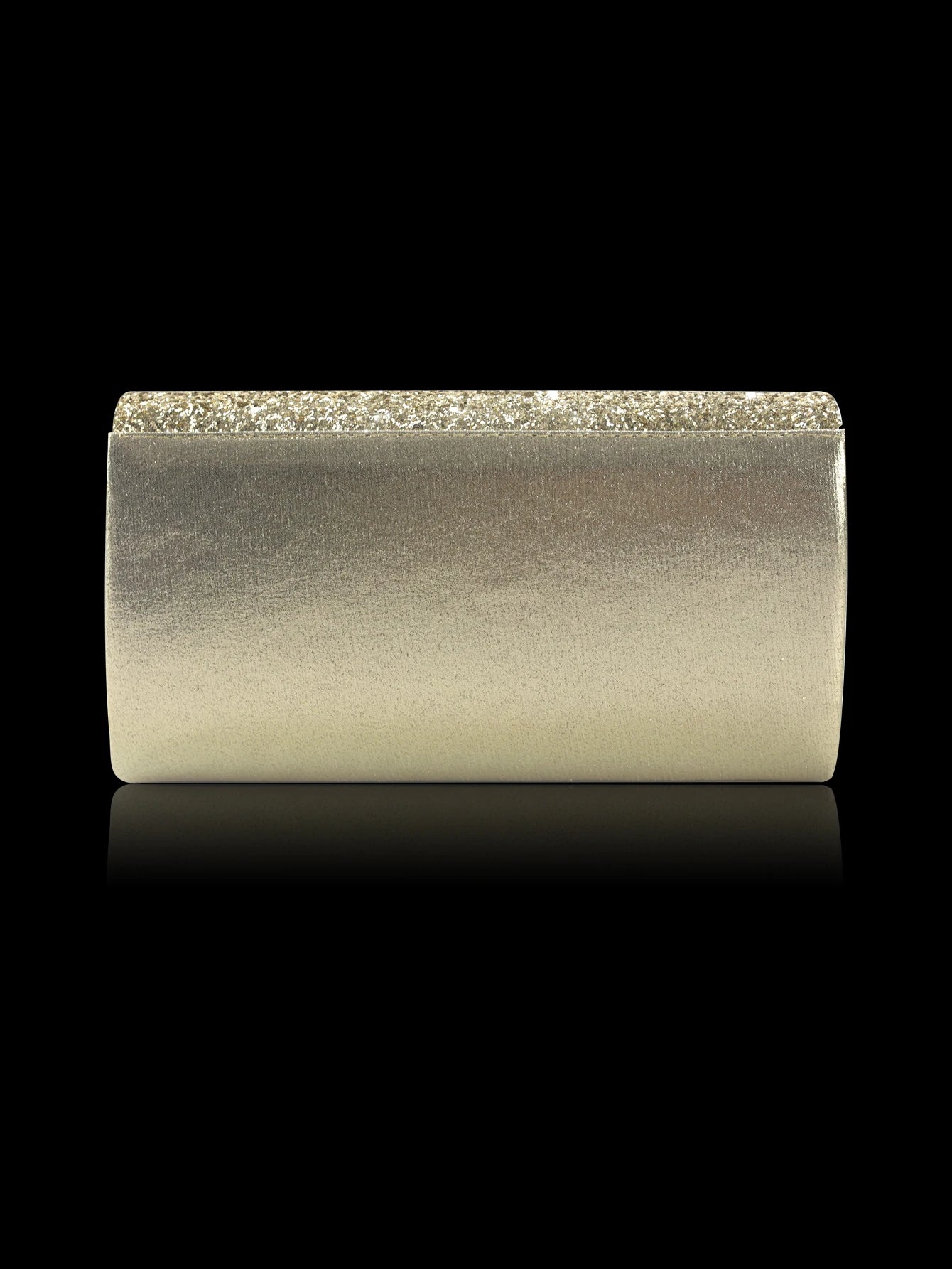 Sparkling and luxurious sequined evening clutch for women, paired with a gorgeous rhinestone necklace, earrings and bracelet set