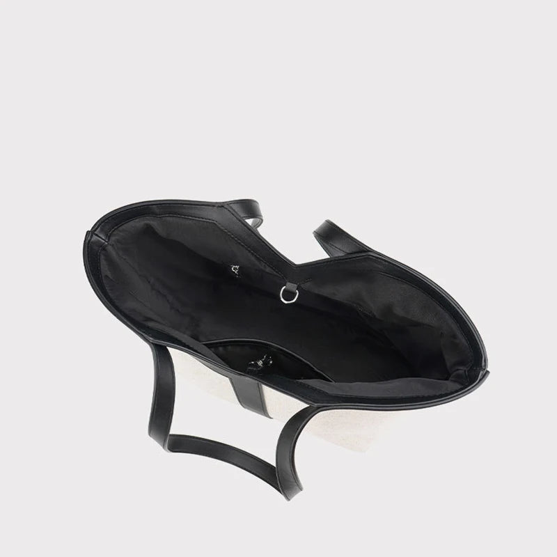 Y-shaped Design Straw Underarm Bag With Small Bag Leisure Vacation  Large Capacity Woven Wing Tote Bag Versatile Shoulder Bag