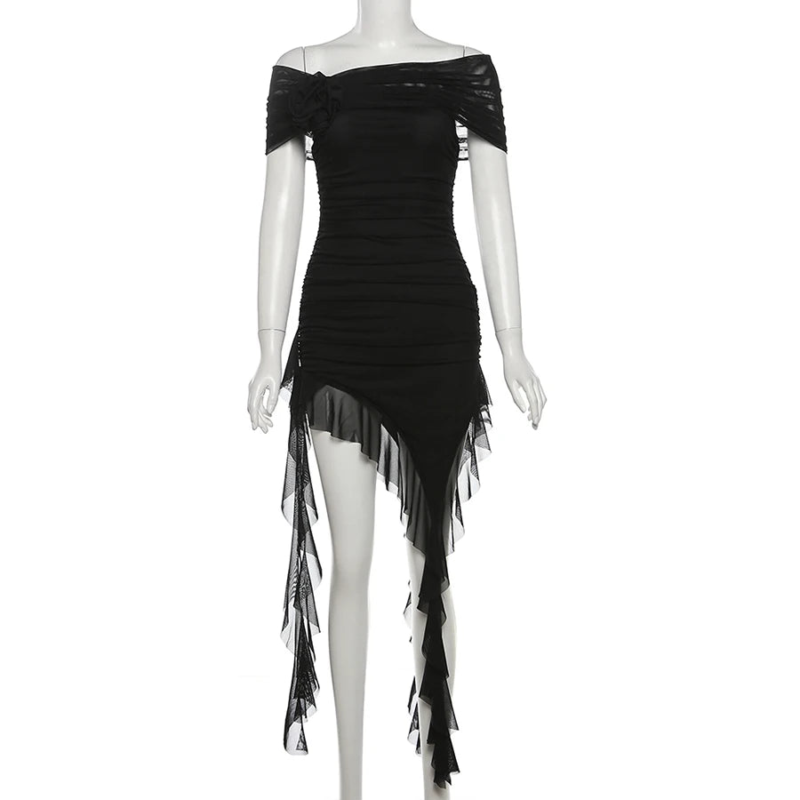 Sylcue Spring Bachelor Party Sweet Gentle Intellectual Tight Character Hot Mature Beautiful Girl Chest Tassel Dress