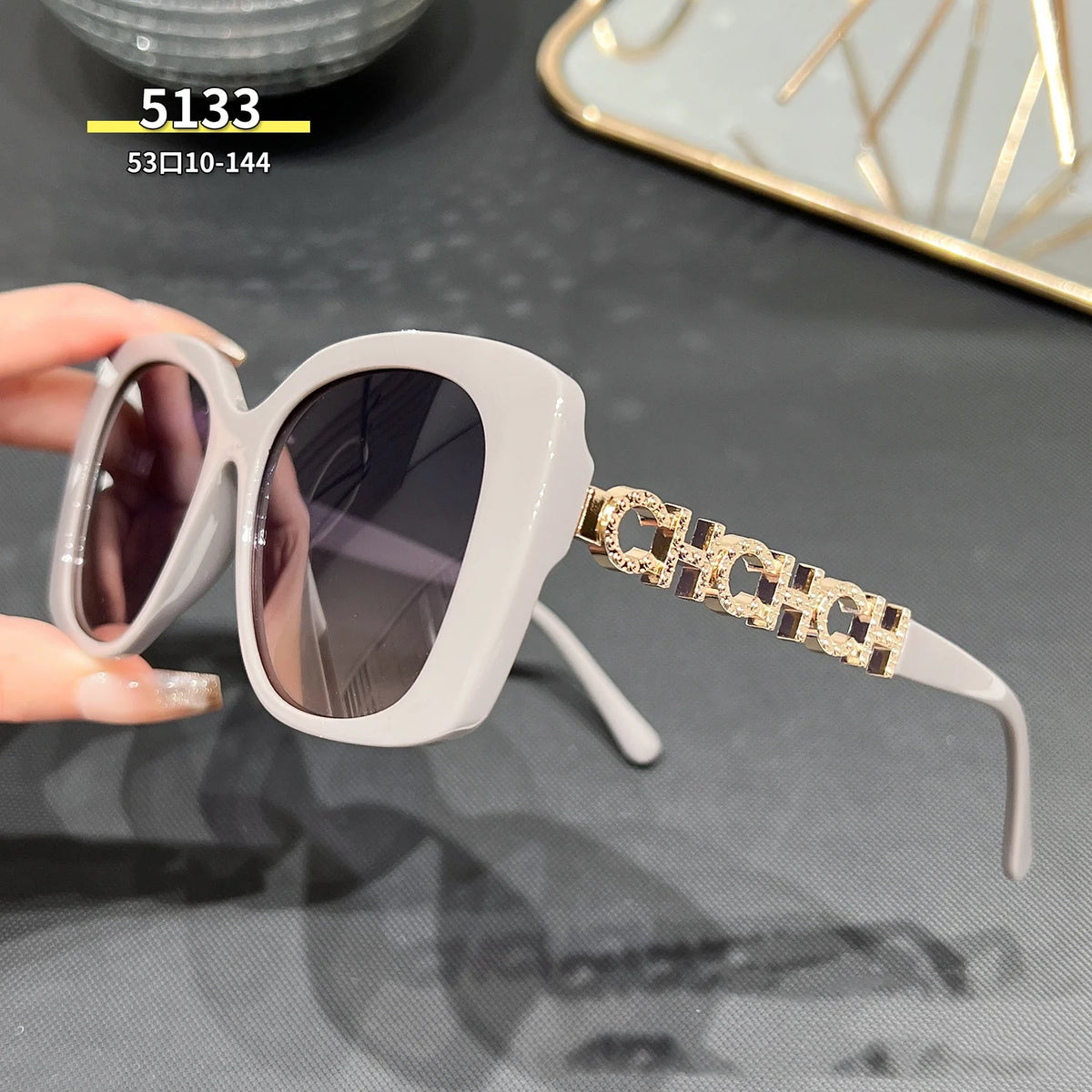 Black Full Frame Cat Eye Sunglasses