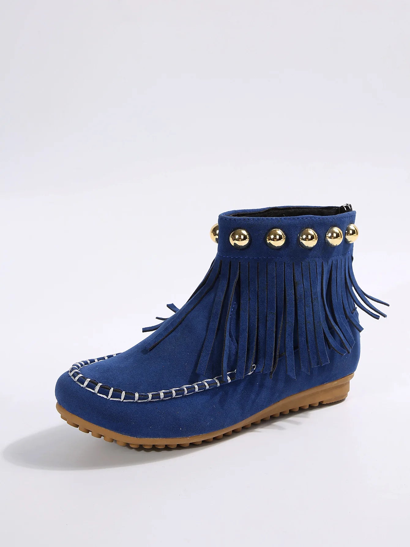 Women Boots Winter New Vintage Fringe Ankle Boots Women Side Zipper Casual Shoes Round Toe Ladies Snow Boots Zapatos De Mujer