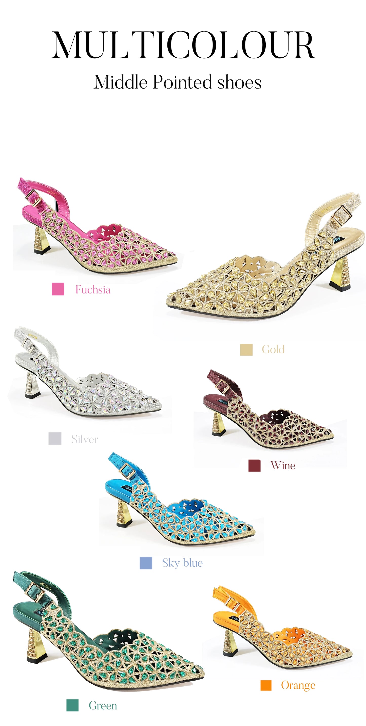 Happy Time Boutique, Exquisite Mini Bag with Pointed Toe Shoes, Sexy Stiletto High-Heeled Shoes, Small Metal Bag in Hand