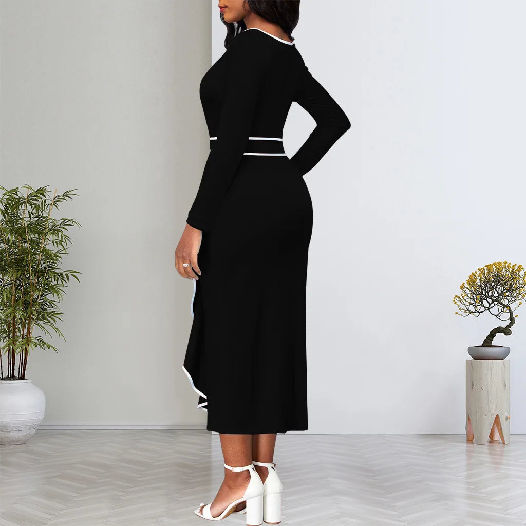 Sexy Fashion Lotus Leaf Women's Dress JX5773