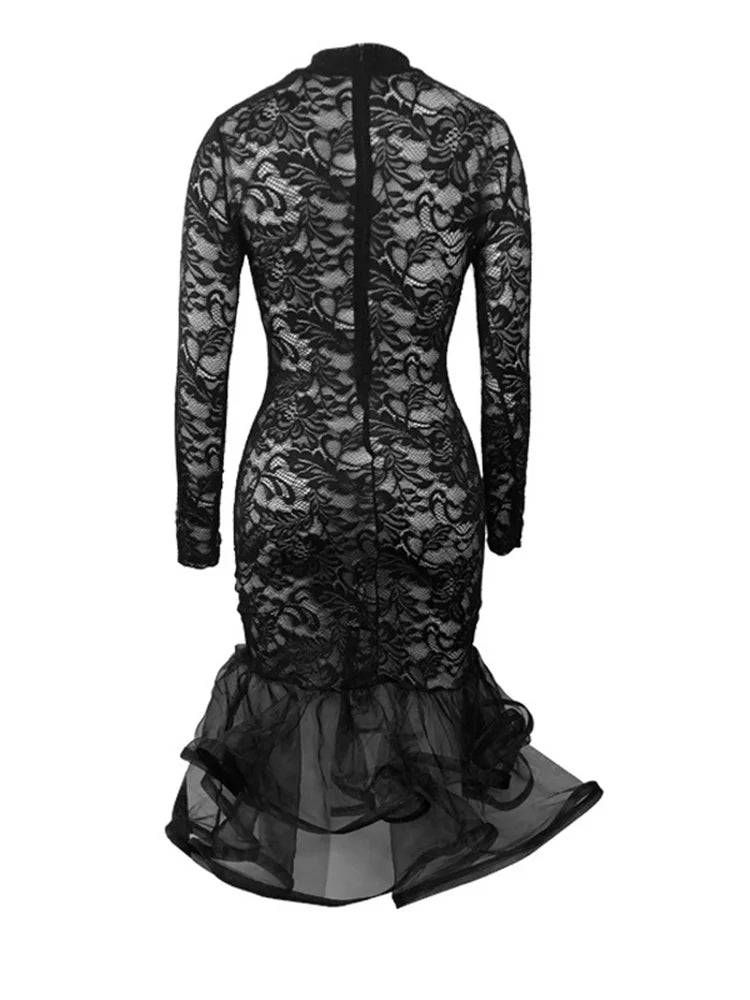 Wmstar Party Dress Women Sexy Hollow Out Bodycon Maxi Long Maxi Dress Hip Wrap Club Outfits New In Spring Wholesale Dropshipping