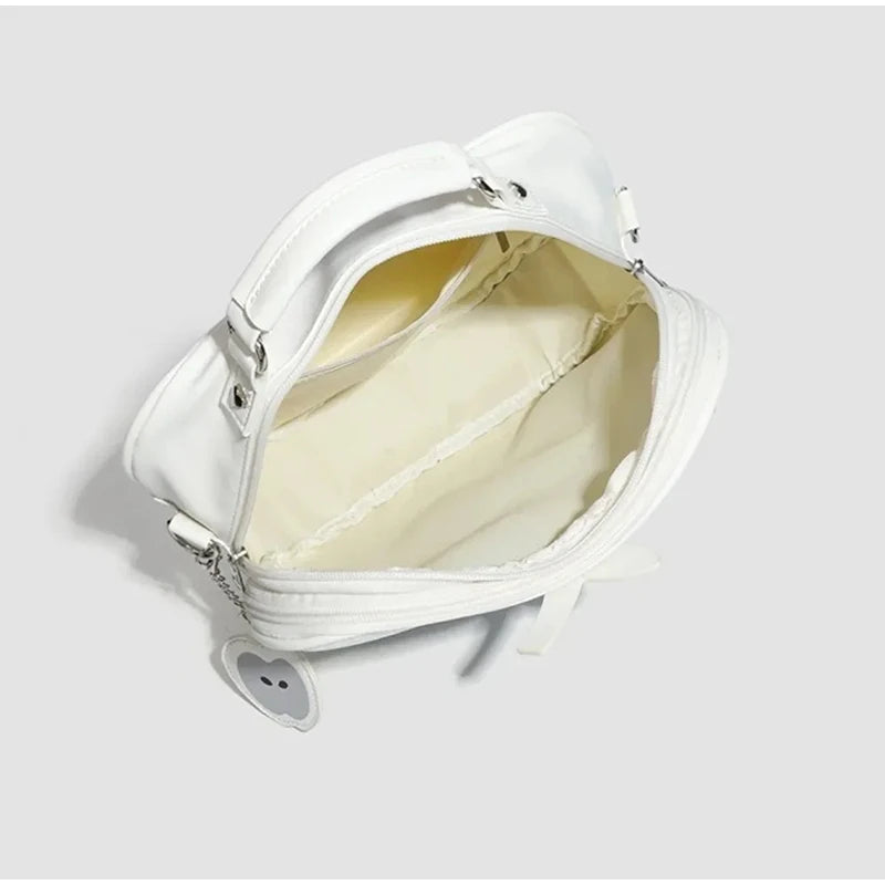 Women's multifunction handbag cute sweet apple shape fashion design large capacity handbag  new versatile niche transparent bag