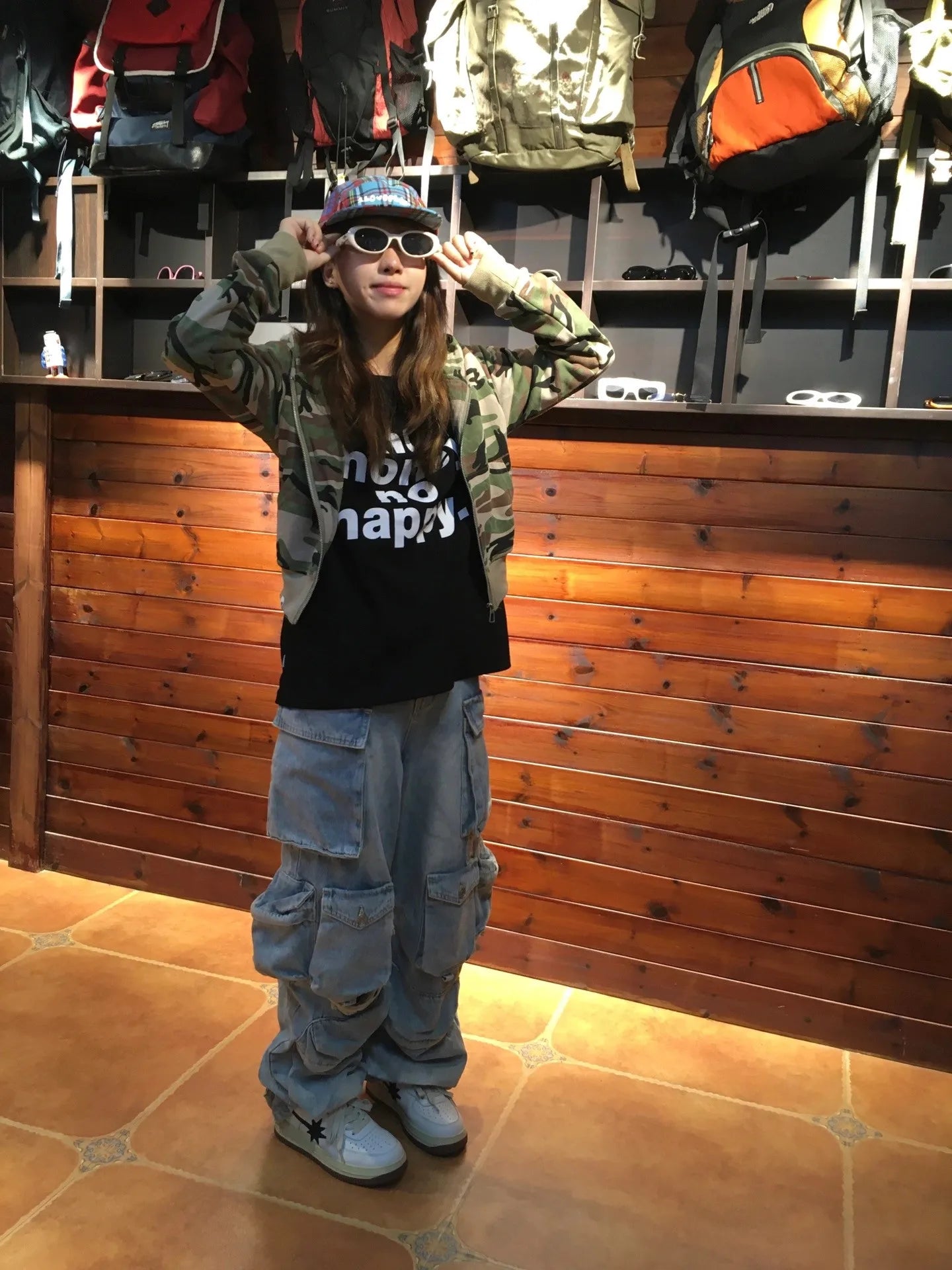 Karrram Japanese Y2k Cropped Jacket Vintage Harajuku Short Coat 2000s Korean Fashion Camouflage Zipper Hooded Sweatshirt Grunge